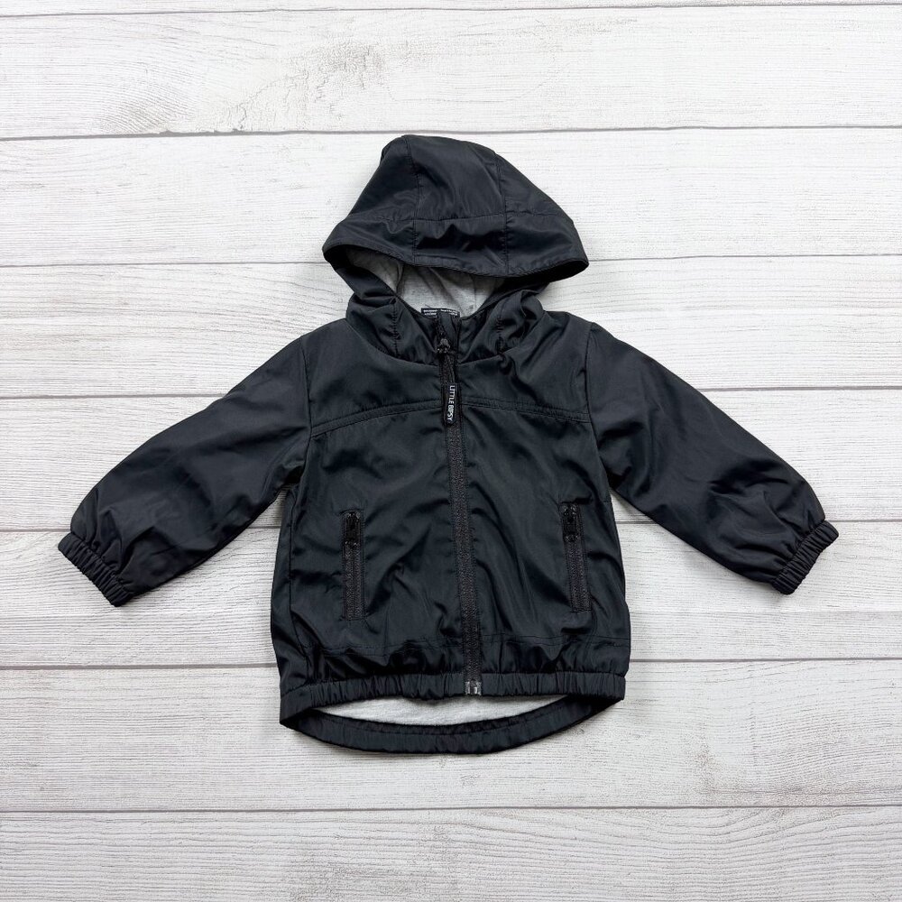 Little Bipsy Solid Hooded Windbreaker Jacket